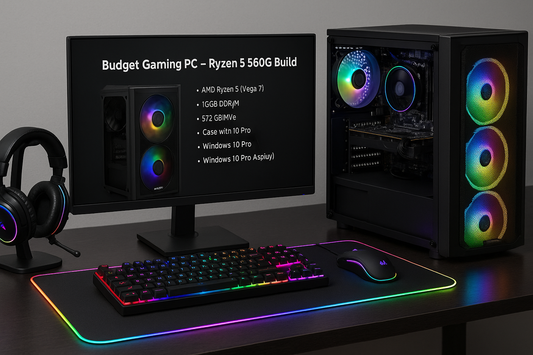 Full Gaming PC Setup – Ryzen 5 5600G + RGB Bundle💻
